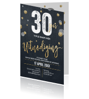 Nieuw Luxe verjaardag uitnodiging voor 30 jaar typografie NA-43