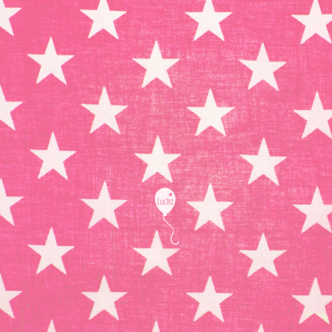 Geboortekaartje hip roze sterren label