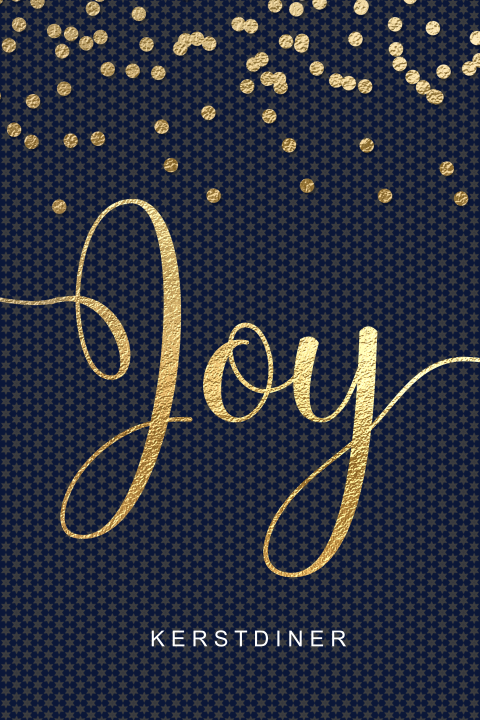 Joy uitnodiging kerstdiner