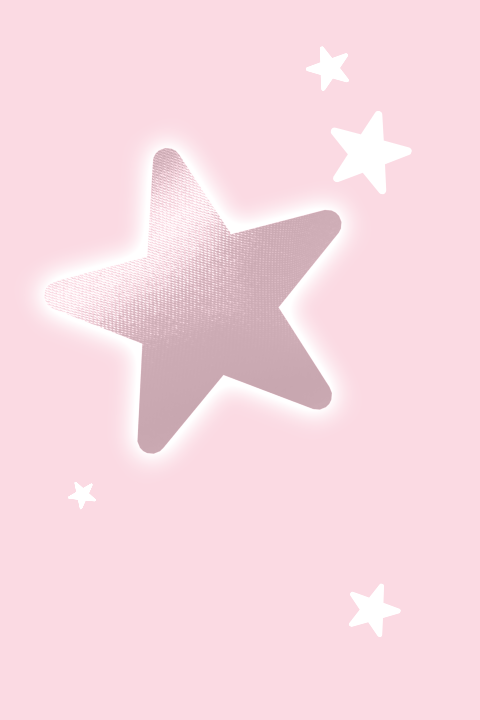 Kraamborrel uitnodiging roze sterren foto