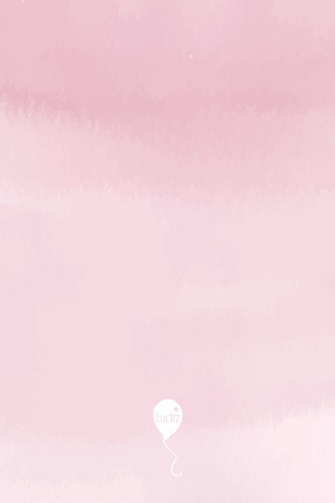 Roze aquarel trouwkaart JA hip