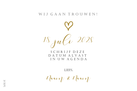 Stijlvolle Save The Date Kaart Met Eigen Foto