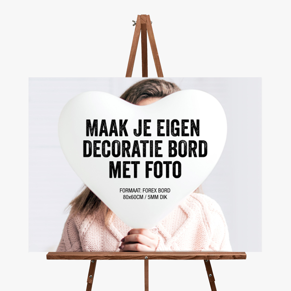 Bord met foto ontwerpen 80x60 cm Forex reclame bord