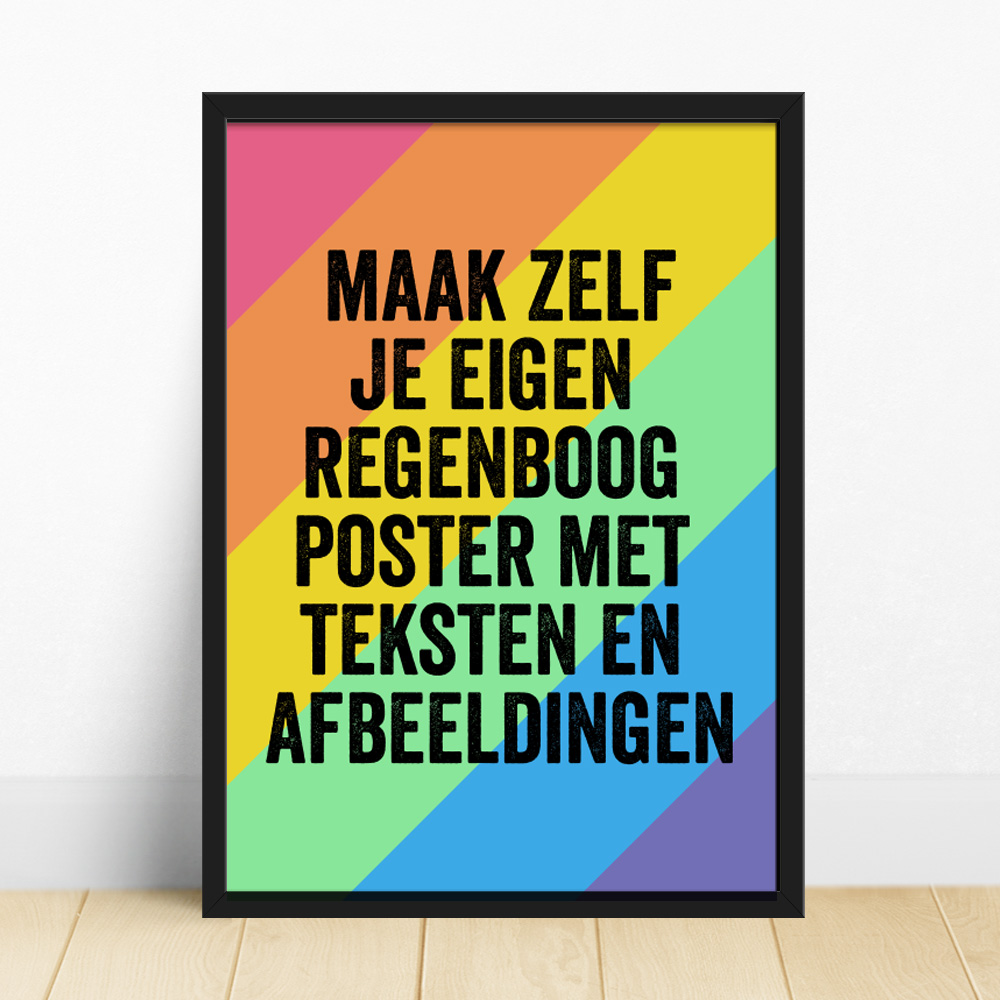 Poster regenboog zelf maken