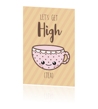 Welp Grappige uitnodiging high tea LZ-25