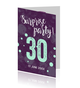 Spiksplinternieuw Grappige surprise party uitnodigings kaart DJ-65